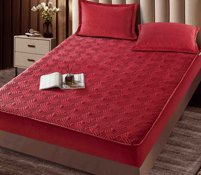 Husa Tip Topper Din Catifea 180x200 + 2 Fete De Perna [2]