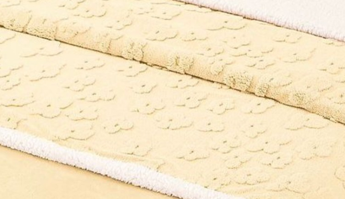Lenjerie De Pat Cocolino cu Blanita, 4 piese, Tip Tricotata, cu Elastic - Galben [3]