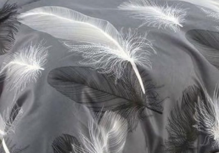 Lenjerie de Pat Bumbac Finet, Pat Dublu, 6 Piese - Gri, Abstract Inchis [3]