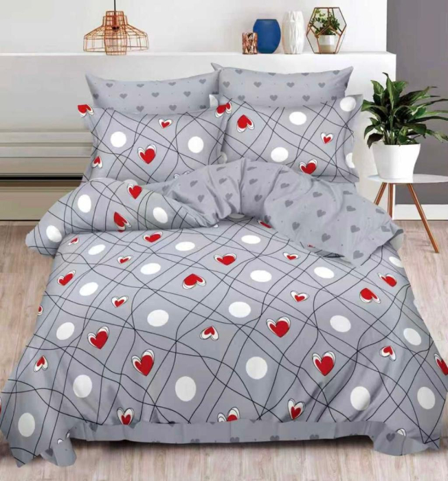 Lenjerie Pat Dublu, Bumbac Finet, 6 Piese, CU ELASTIC [1]