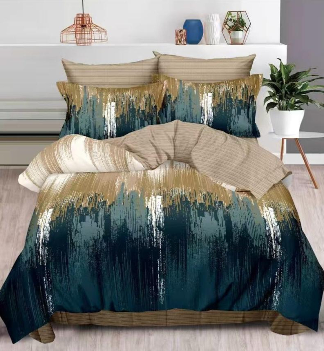 Lenjerie Pat Dublu, Bumbac Finet, 6 Piese, CU ELASTIC [1]