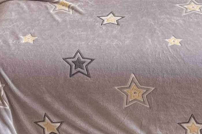 Patura Cocolino cu Blanita, 200x230 cm - Lila, Stele [3]