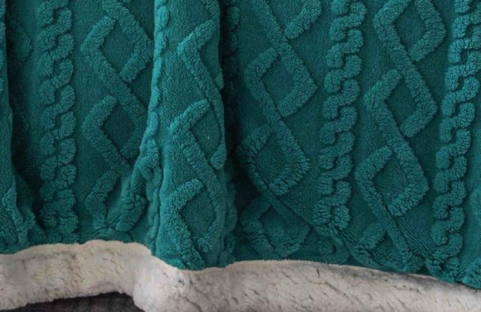 Patura Cocolino cu Blanita, 200x230 cm - Verde Turcoaz [3]