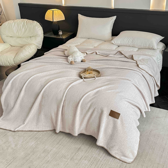 Pătură Cocolino Ultra Soft – Textura de Cașmir, 200x230cm, cu geanta de depozitare [2]