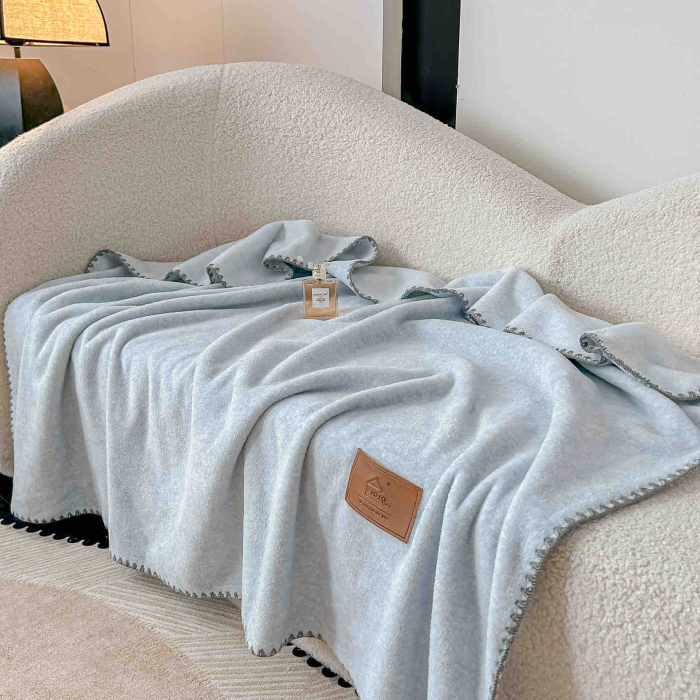 Pătură Cocolino Ultra Soft – Textura de Cașmir, cu capse, 100x140cm [4]