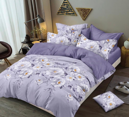 Lenjerii Bumbac Finet Fara Elastic - Lenjerie Din Bumbac Tip Finet 6 Piese Pentru Pat Dublu