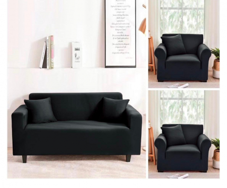 Huse Canapele & Fotolii - Set Husa elastica canapea 2 locuri si 2 fotolii