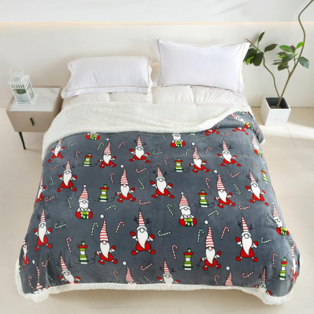 Pături Cocolino Cu Blanita - Crăciun - Patura Cocolino Cu Blanita - Colectia Craciun