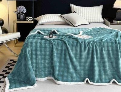 Paturi Imblanite Catifelate - Patura Cocolino Cu Bordura Alba