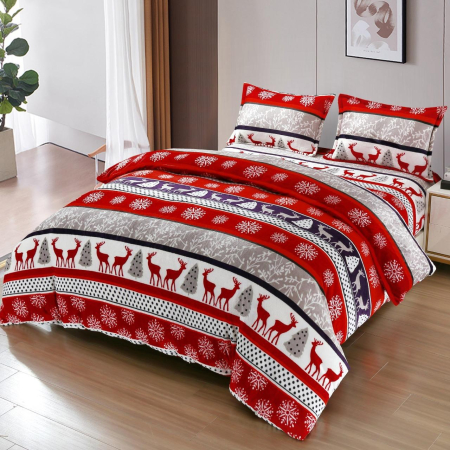 Produse pentru craciun - Lenjerie Cocolino 4 Piese Cu Elastic - Colectia Craciun