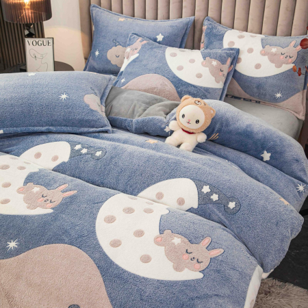 Lenjerie Pat Dublu Cocolino 4 Piese, Cu Elastic – Calduroasa Si Moale [2]