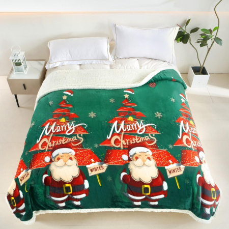 Pături Cocolino Cu Blanita - Crăciun - Patura Cocolino Cu Blanita - Colectia Craciun