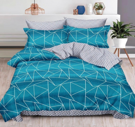 Lenjerii Bumbac Finet Fara Elastic - Lenjerie Din Bumbac Tip Finet 6 Piese Pentru Pat Dublu