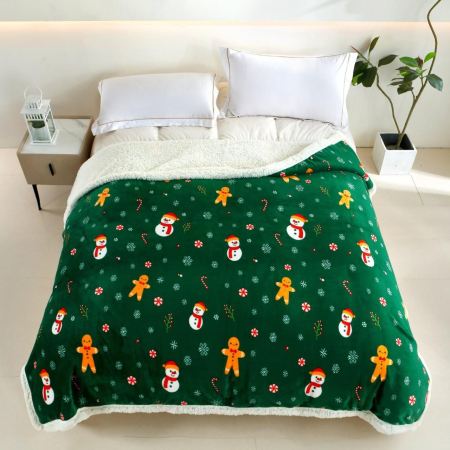 Pături Cocolino Cu Blanita - Crăciun - Patura Cocolino Cu Blanita - Colectia Craciun