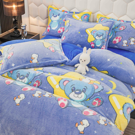 Lenjerie Pat Dublu Cocolino 4 Piese, Cu Elastic – Calduroasa Si Moale [1]