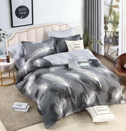 Lenjerii Bumbac Finet Fara Elastic - Lenjerie Din Bumbac Tip Finet 6 Piese Pentru Pat Dublu