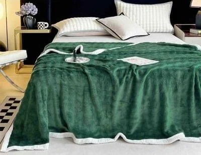 Paturi Imblanite Catifelate - Patura Cocolino Cu Bordura Alba