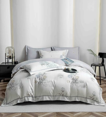 Lenjerii Bumbac Premium + Cutie Cadou - Lenjerie De Lux In Cutie Cadou, Bumbac Finet, 6 Piese