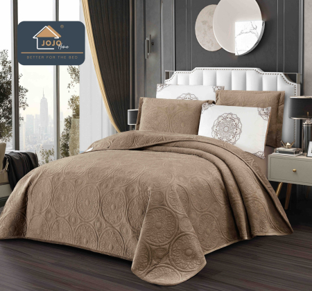 Cuverturi Catifea 5 Piese - Set Cuvertura Din Catifea 5 Piese - Maro