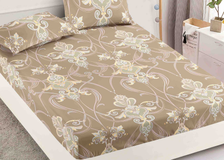 Husa De Pat Cu Elastic 90x200 Bumbac Finet + 2 Fete De Perna [1]