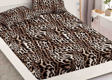 Husa De Pat Cu Elastic 90x200 Bumbac Finet + 2 Fete De Perna [1]
