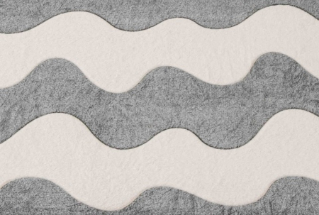 Husa de Pat Cocolino, 180x200, cu Elastic - Gri, Valuri [2]