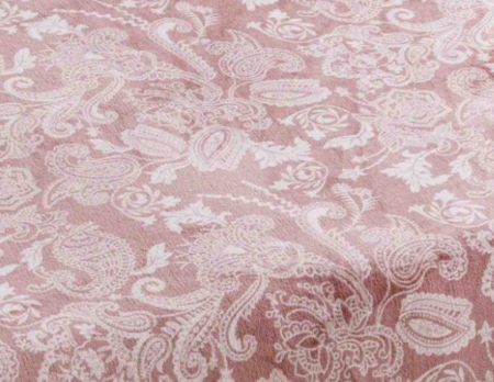 Husa de Pat Cocolino, 180x200, cu Elastic - Roz, Damasc [2]