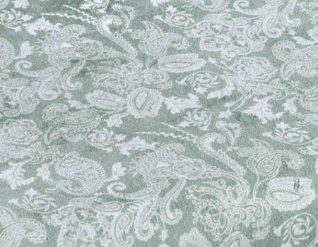 Husa de Pat Cocolino, 180x200, cu Elastic - Verde Deschis, Damasc [2]