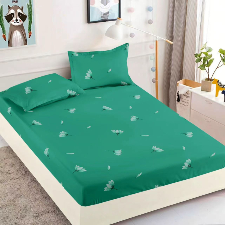 Huse De Pat Bumbac Tip Finet - Husa de pat cu elastic din Bumbac Finet + 2 Fete de Perna