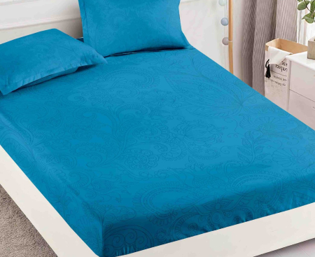 Husa de pat cu elastic din Bumbac Finet + 2 Fete de Perna [1]
