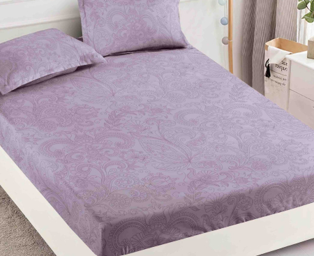 Husa de pat cu elastic din Bumbac Finet + 2 Fete de Perna [1]