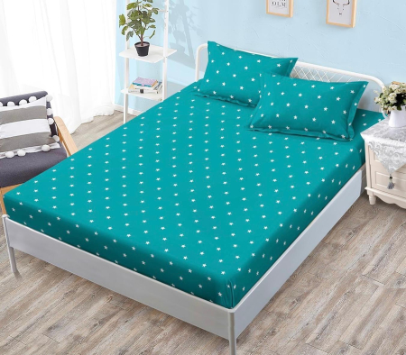 Huse De Pat Finet Bumbac - Husa de pat cu elastic din Bumbac Finet + 2 Fete de Perna