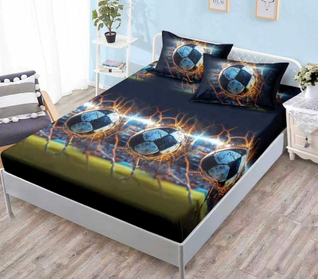 Huse De Pat Finet Bumbac - Husa de pat cu elastic din Bumbac Finet + 2 Fete de Perna