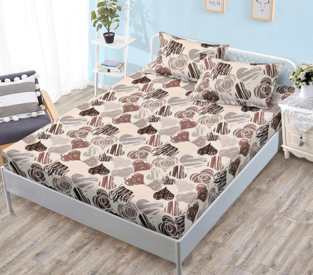 Huse De Pat Finet Bumbac - Husa de pat cu elastic din Bumbac Finet + 2 Fete de Perna