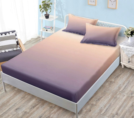 HUSE DE PAT - Husa de pat cu elastic din Bumbac Finet + 2 Fete de Perna