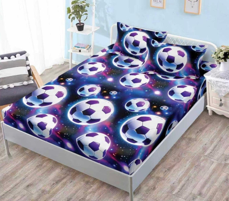 Huse De Pat Finet Bumbac - Husa de pat cu elastic din Bumbac Finet + 2 Fete de Perna