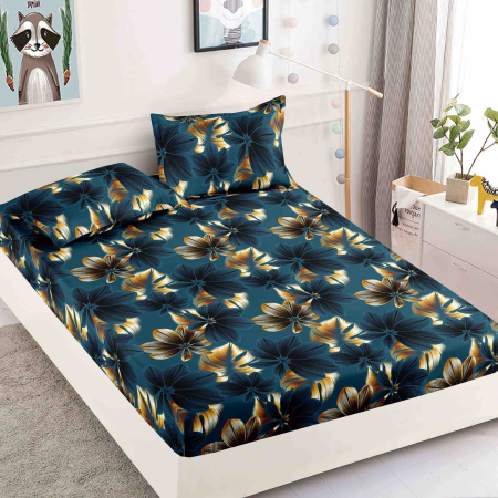 HUSE DE PAT - Husa de pat cu elastic din Bumbac Finet + 2 Fete de Perna