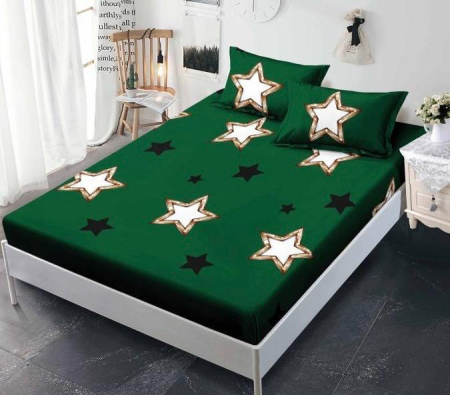 Huse De Pat Finet Bumbac - Husa de pat cu elastic din Bumbac Finet + 2 Fete de Perna