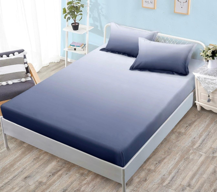 HUSE DE PAT - Husa de pat cu elastic din Bumbac Finet + 2 Fete de Perna