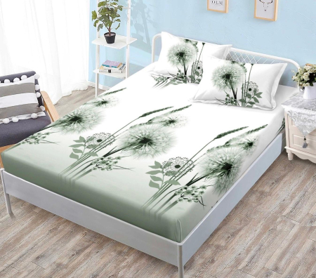 HUSE DE PAT - Husa de pat cu elastic din Bumbac Finet + 2 Fete de Perna