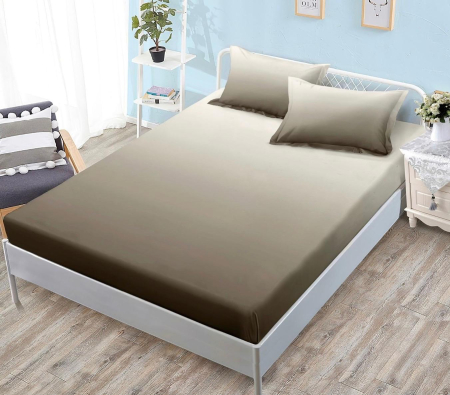 HUSE DE PAT - Husa de pat cu elastic din Bumbac Finet + 2 Fete de Perna