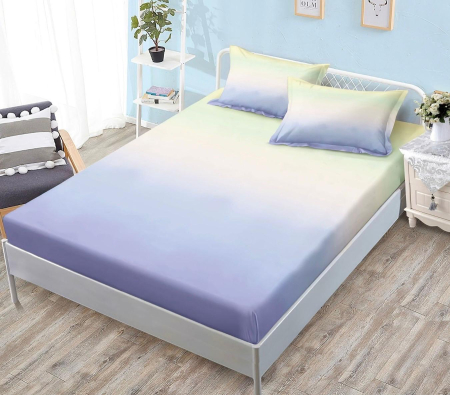 HUSE DE PAT - Husa de pat cu elastic din Bumbac Finet + 2 Fete de Perna