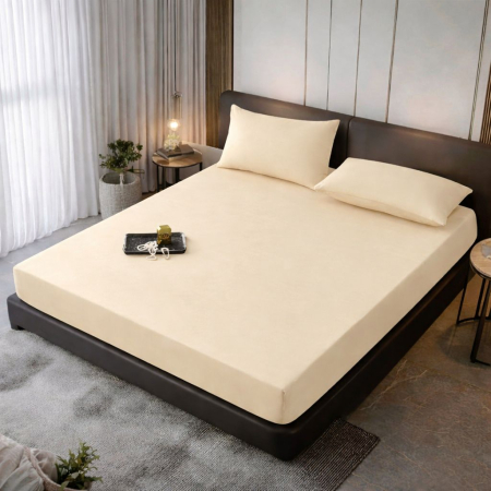 Husa De Pat Din Catifea - Husa De Pat Din CATIFEA Cu Elastic + 2 Fete De Perna