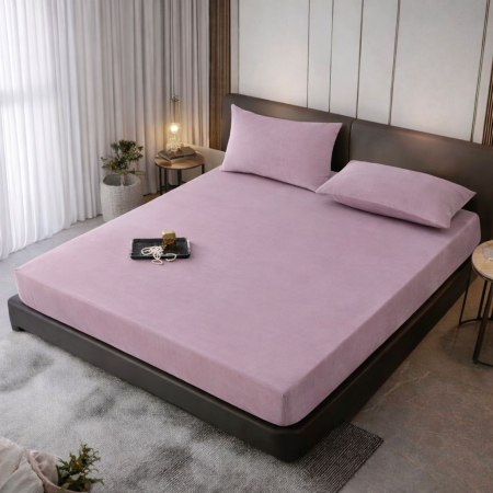 Husa De Pat Din Catifea - Husa De Pat Din CATIFEA Cu Elastic + 2 Fete De Perna