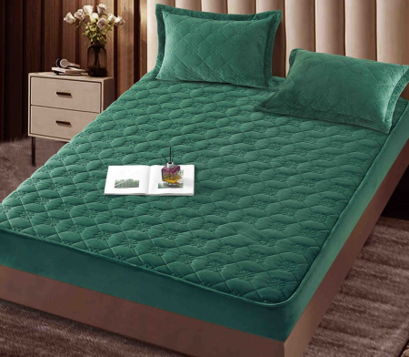Husa Tip Topper Din Catifea 140x200 + 2 Fete De Perna [1]