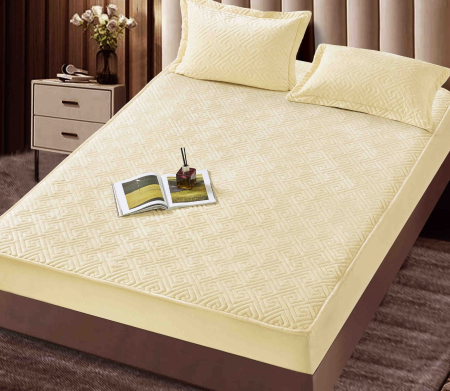 Husa Tip Topper Din Catifea 160x200 + 2 Fete De Perna [1]