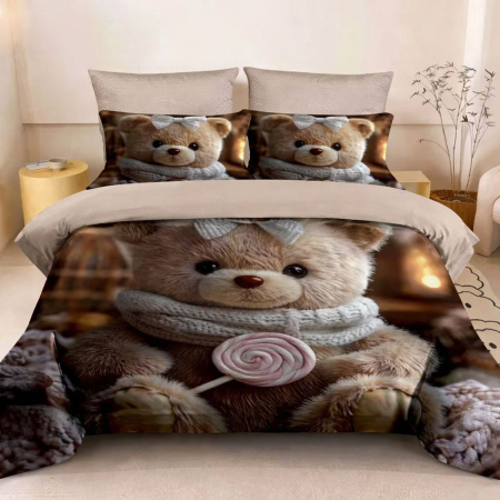 Lenjerii Bumbac Finet 5D - Lenjerie Bumbac Finet 6 Piese Cu Elastic 5D