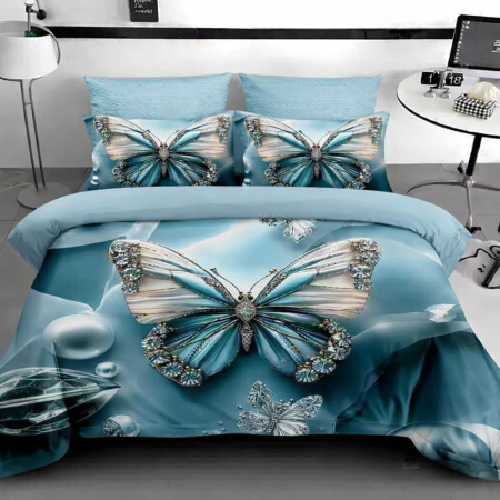 Lenjerii Bumbac Finet 5D - Lenjerie Bumbac Finet 6 Piese Cu Elastic 5D