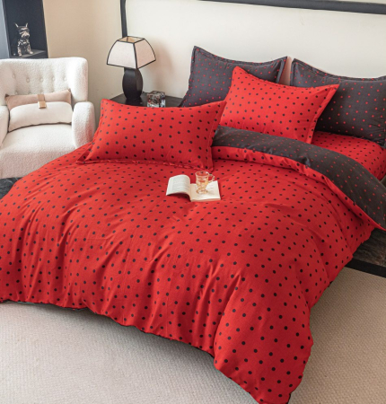 Oferta 2 Lenjerii Bumbac Finet La Doar 219 RON - Lenjerie de Pat Bumbac Finet, Pat Dublu, 6 Piese