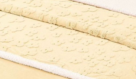 Lenjerie De Pat Cocolino cu Blanita, 4 piese, Tip Tricotata, cu Elastic - Galben [2]
